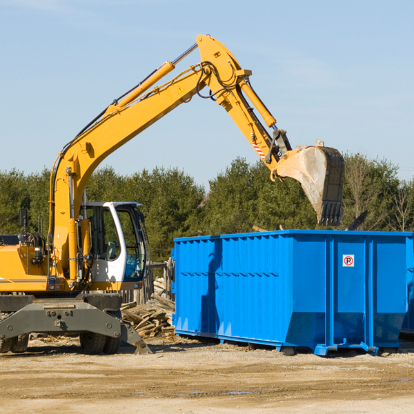 are there any restrictions on where a residential dumpster can be placed in Myrtle MS